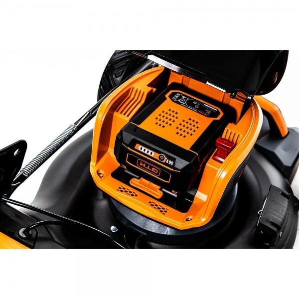 Газонокосарка акумуляторна GTM LM56/480SP-V KIT самохідна 56В + АКБ та ЗУ (LM56/480SP-V_KIT) Газонокосарка акумуляторна GTM LM56/480SP-V KIT самохідна 56В + АКБ та ЗУ (LM56/480SP-V_KIT)