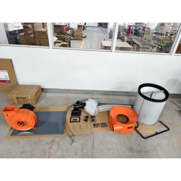 Мощный стружкоотсос GTM DC2500 (2500 м³/ч) на 2 выхода