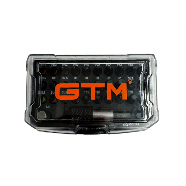 Набір біт ударних 32 од. 25мм, тримач біт, адаптер