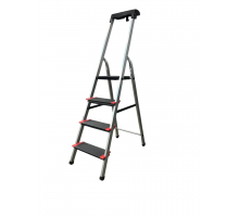 Стремянка 4сх. верх.сх.-0,86м KMH0104BP, сходинки 13см., анодований алюміній