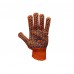 Перчатки трикотажные оранжевые ТМ GTM LUX 5612