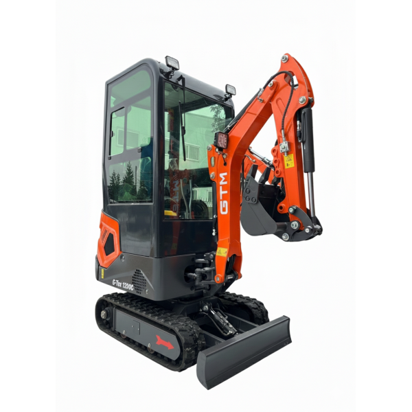 Мініекскаватор гусеничний 1200кг/1,76м гл.копання/дизель 10,2к.с/кабіна