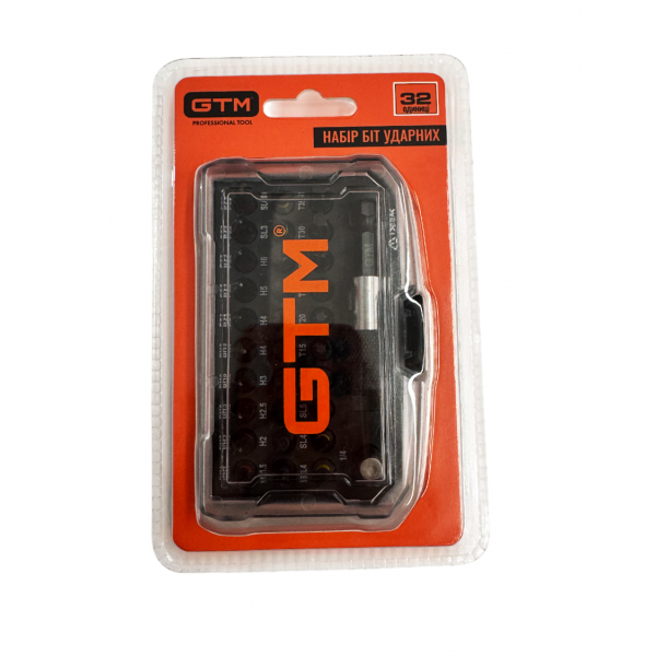 Набір біт ударних 32 од. 25мм, тримач біт, адаптер