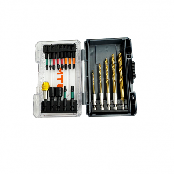 Набір біт ударних та свердл 18 од. тримач біт, шестигр. біти