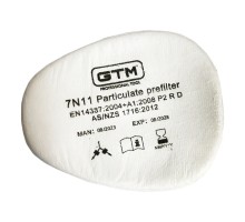 Фильтр противоаэрозольный предфильтр GTM 7N11 P2 RD для защитных масок 1 шт (7N11)