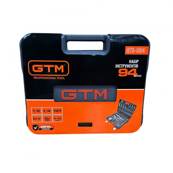 Набір інструментів 94 од GTM GTS-094 1/4-1/2" (GTS-094)