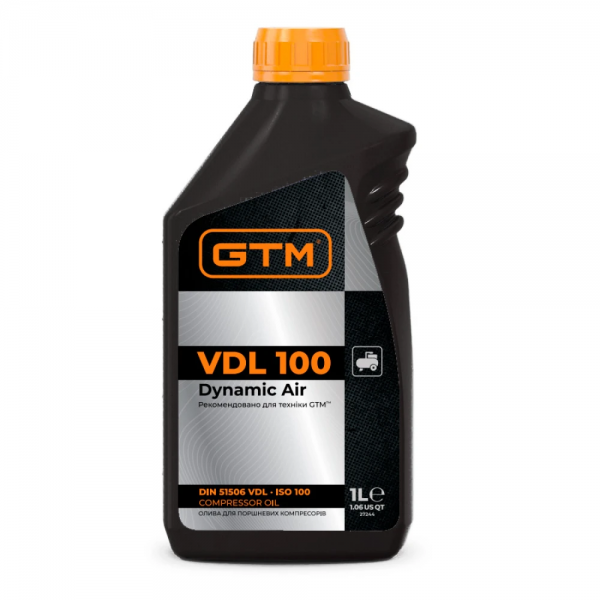 Олива компресорна GTM Dynamic Air VDL 100 (ISO 100) 1 л Олива компресорна GTM Dynamic Air VDL 100 (ISO 100) 1 л