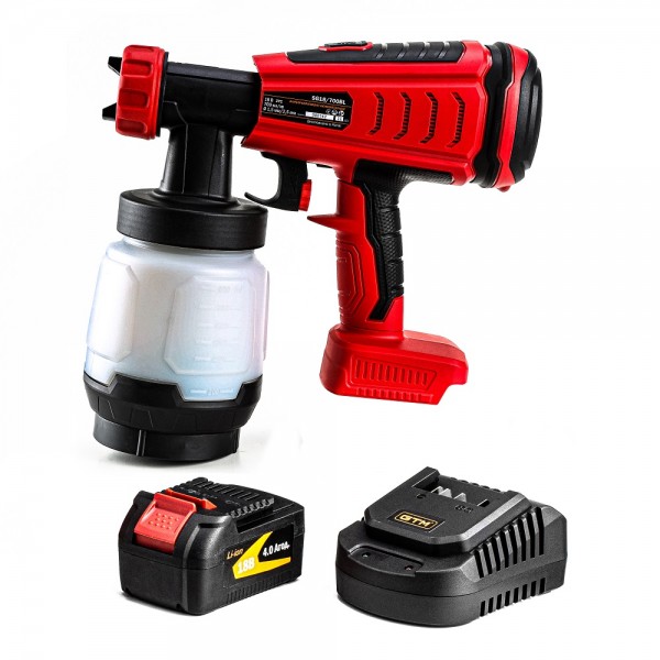 Фарбопульт акумуляторний GTM SG18/700BL + АКБ і ЗП (SG18/700BL_KIT) Фарбопульт акумуляторний GTM SG18/700BL + АКБ і ЗП (SG18/700BL_KIT)