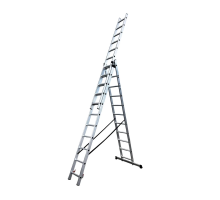 Лестница алюминиевая трехсекционная GTM KME311 3x11 ступеней 2.99-7.31м (KME311)