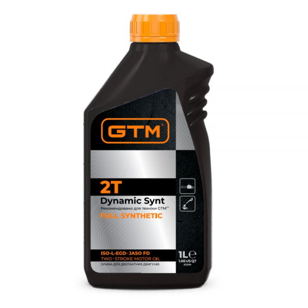 Олива для двотактного двигуна GTM Dynamic Synt 2T 1 л Олива для двотактного двигуна GTM Dynamic Synt 2T 1 л