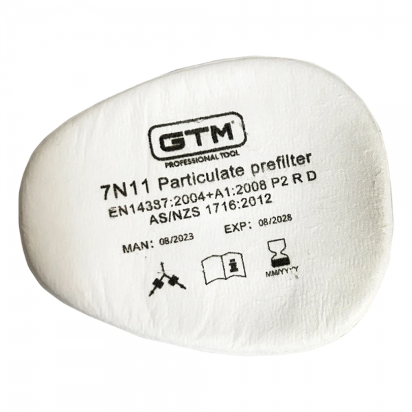 Фильтр противоаэрозольный предфильтр GTM 7N11 P2 RD для защитных масок 1 шт (7N11) Фильтр противоаэрозольный предфильтр GTM 7N11 P2 RD для защитных масок 1 шт (7N11)