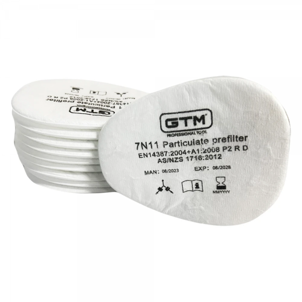 Фильтр противоаэрозольный предфильтр GTM 7N11 P2 RD для защитных масок 1 шт (7N11) Фильтр противоаэрозольный предфильтр GTM 7N11 P2 RD для защитных масок 1 шт (7N11)